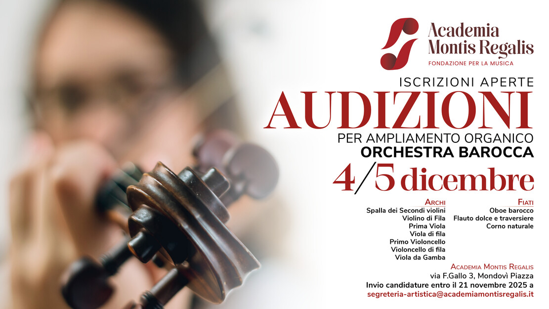 OPEN AUDITION 4-5 Dec 2025 - 