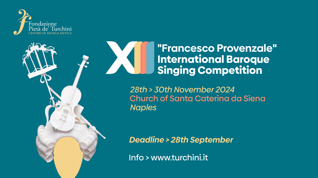 13th "Francesco Provenzale" International Baroque Singing Competition