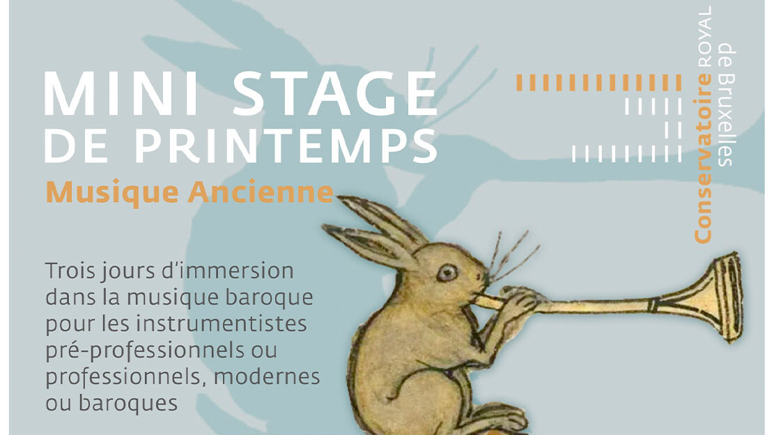 Short spring Early Music course at Brussels royal Conservatoire