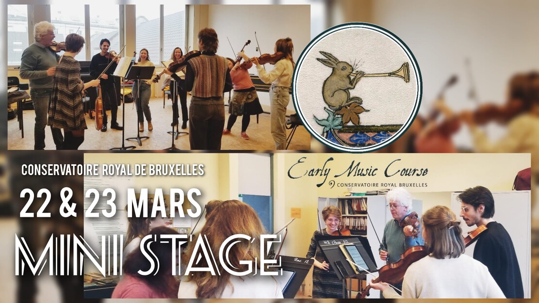 Spring Early Music Course  of the  Royal Conservatoire of Brussels
