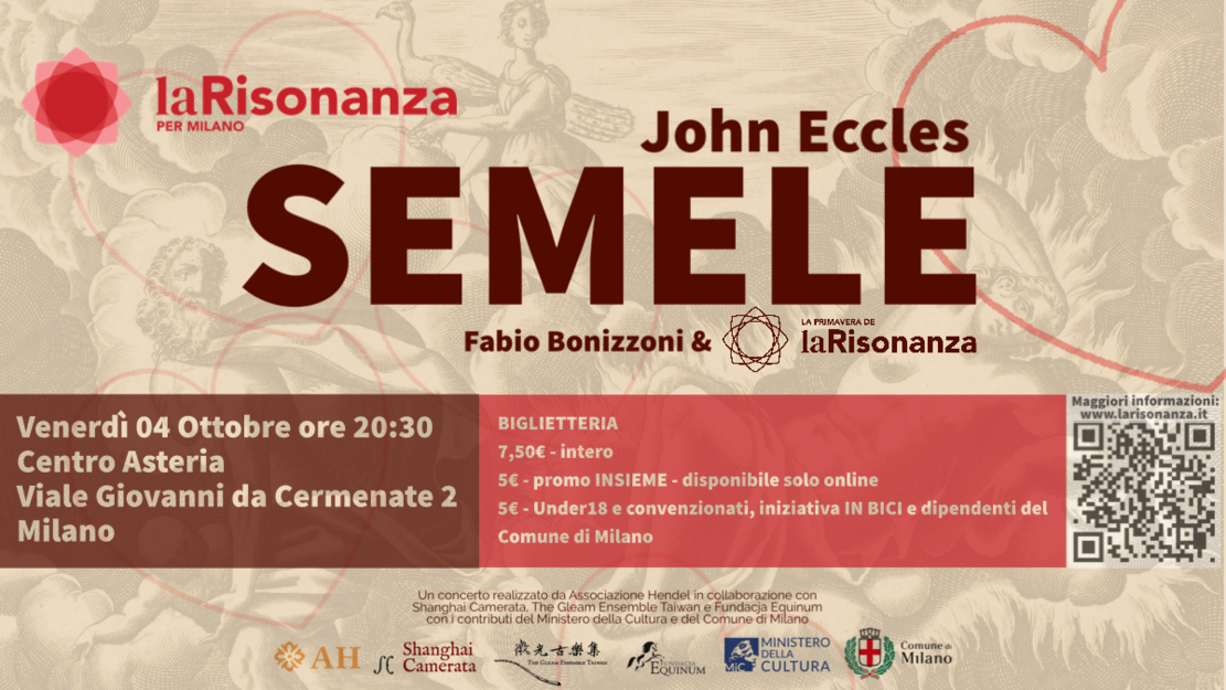 La Primavera de La Risonanza présente « Semele » d'Eccles 