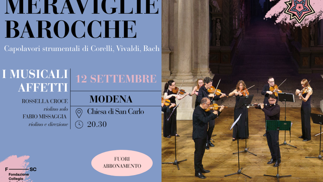 MERAVIGLIE BAROCCHE. Capolavori strumentali di A. Corelli, A. Vivaldi, J.S. Bach