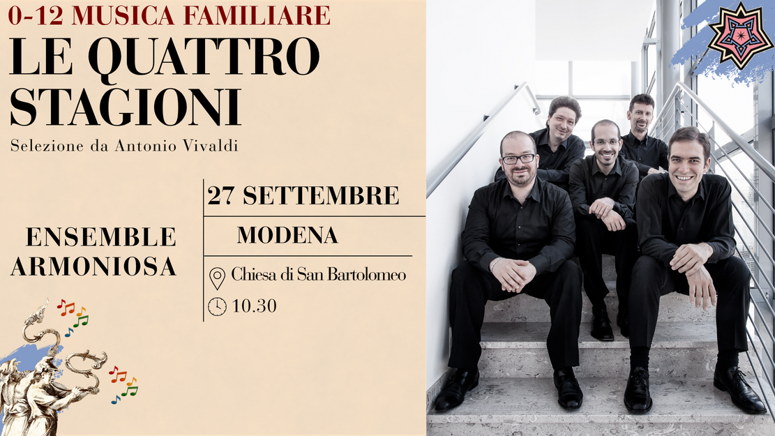 0-12 MUSICA FAMILIARE: LE QUATTRO STAGIONI e altri concerti di Antonio Vivaldi