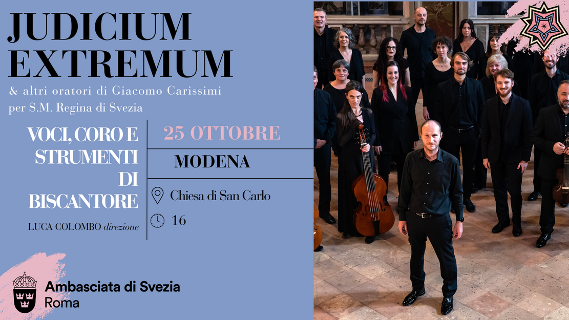 JUDICIUM EXTREMUM & altri Oratori di Giacomo Carissimi  per S.M. Cristina Regina di Svezia