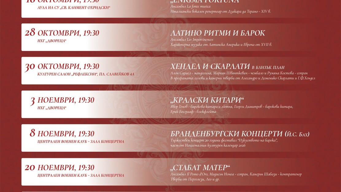 Sofia Baroque Arts Festival