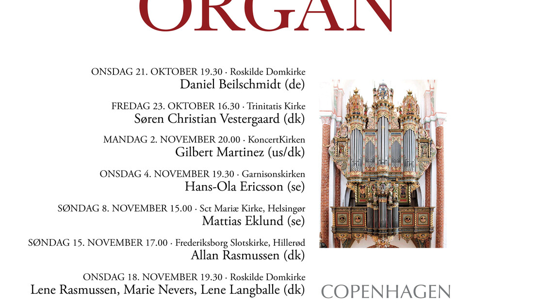 COPENHAGEN RENAISSANCE MUSIC FESTIVAL 2026 - ORGAN